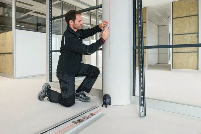 Nivelues lazer Bosch GCL 2-50 C me RM2 dhe BT150, 12V, zi/blu