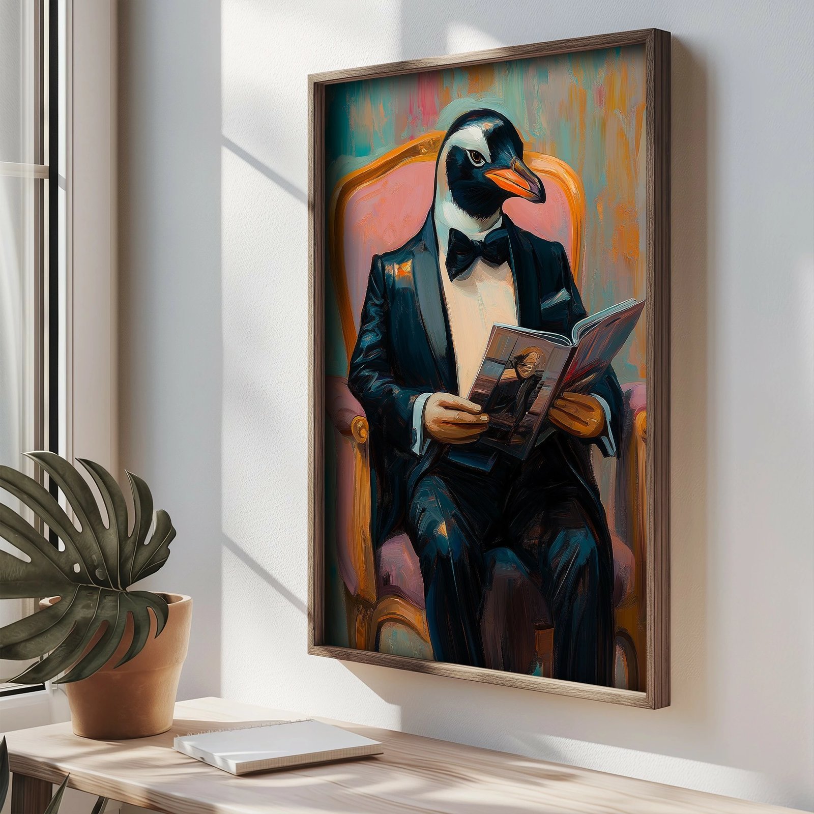 Pikturë dekorative me kornizë MDF, Wallity, TUN066-XL, shumëngjyrëshe, 50x70x3.5cm