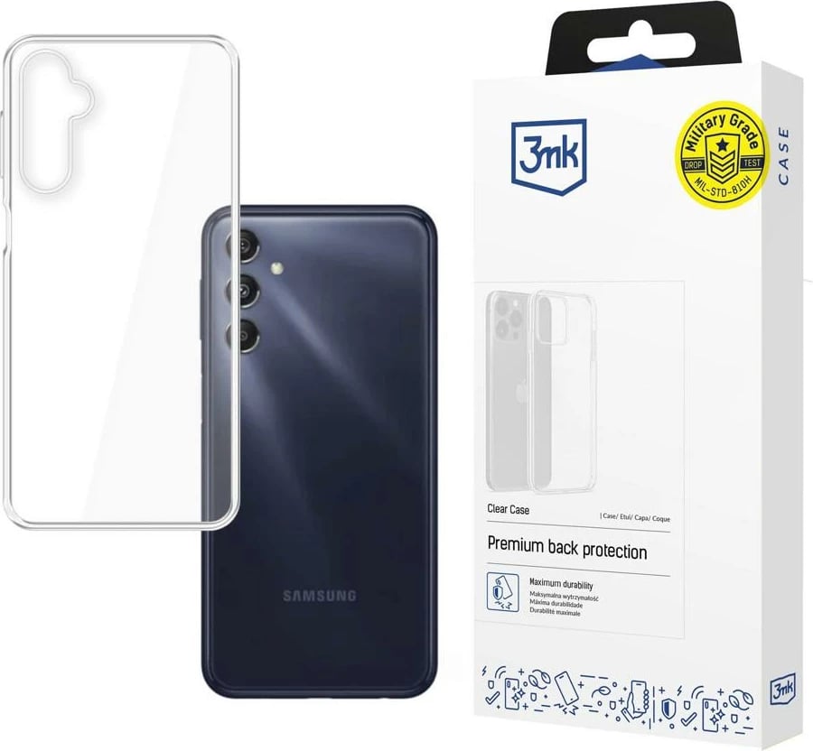 Mbështjellës 3mk Clear Case për Samsung Galaxy M34 5G, transparent