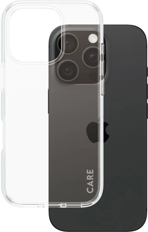 Mbështjellës PanzerGlass CARE Case Flagship Clear për iPhone 16 Pro transparent