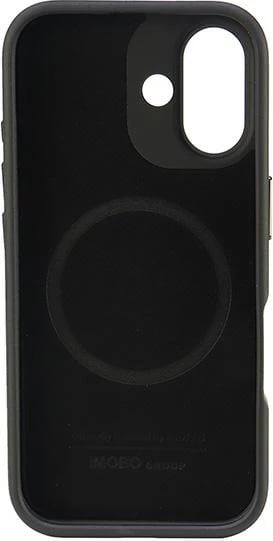 Mbështjellës Audi MagSafe për iPhone 16 Plus 6.7", lëkurë sintetike, zi