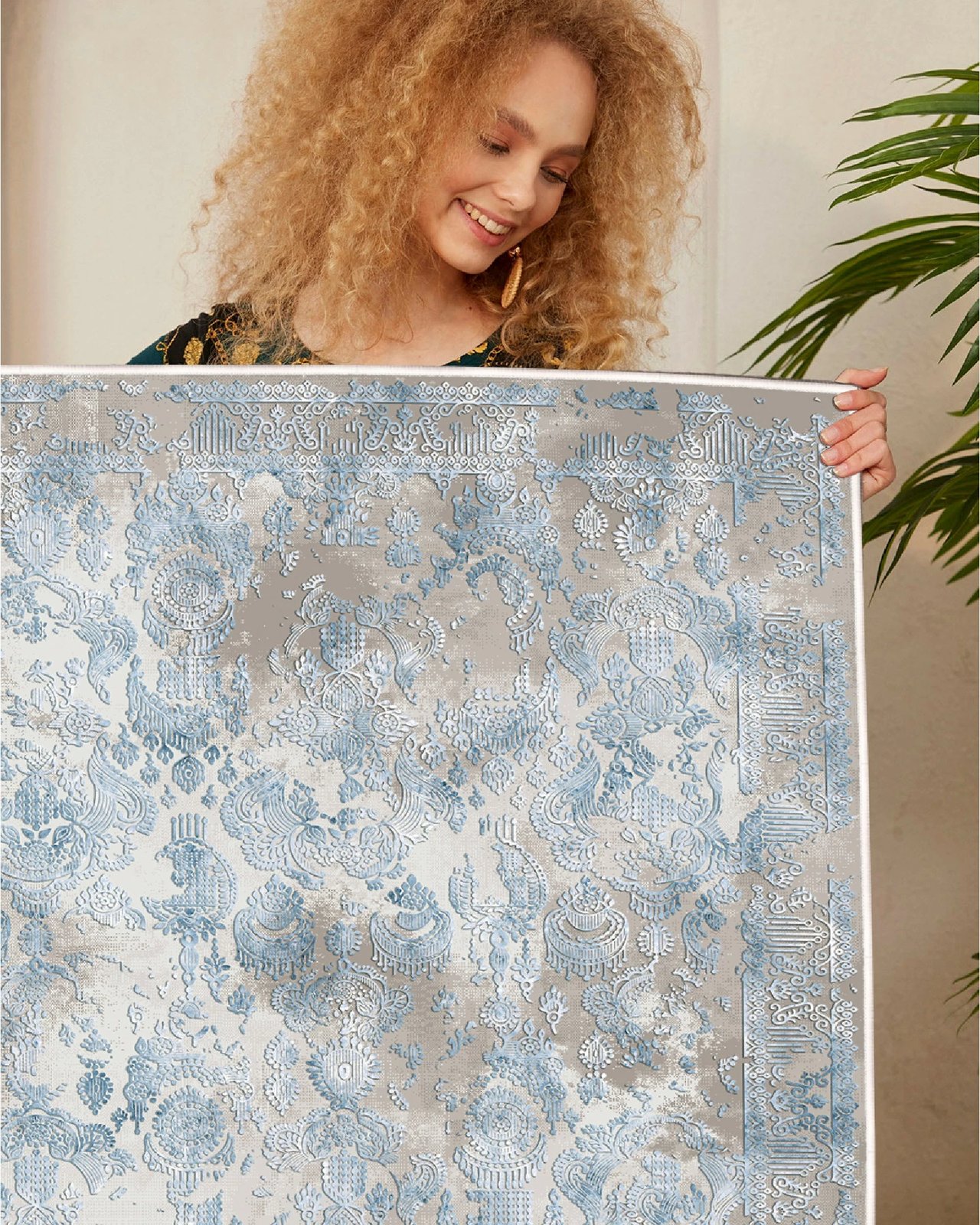 Qilim (60x100cm), Conceptum Hypnose, Eexfab797, blu-gri