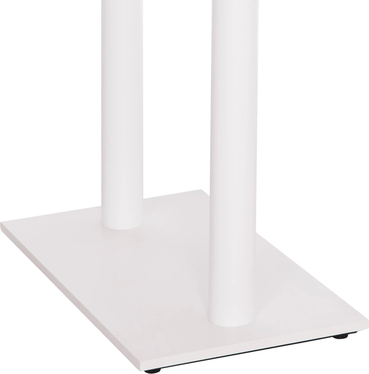 Bazë për tavolinë bar, dy këmbë, metal, ngjyrë e bardhë matte, 80x40x108 cm