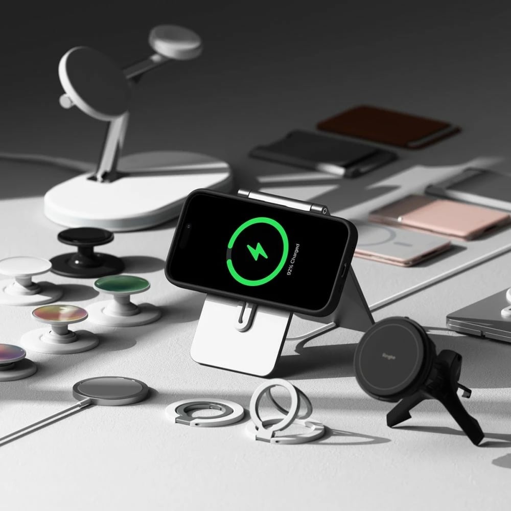 Mbështjellës Ringke Silicone MagSafe për iPhone 16, i zi