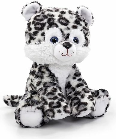 Snuggle Buddies 33cm Endangered Animals Plush Toy - Snow Leopard