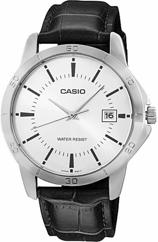 Orë dore për meshkuj Casio, e zezë