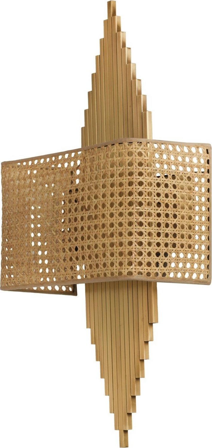 Llambë muri Opviq, Aslı - 8763-4P, ngjyrë ari dhe bezhë