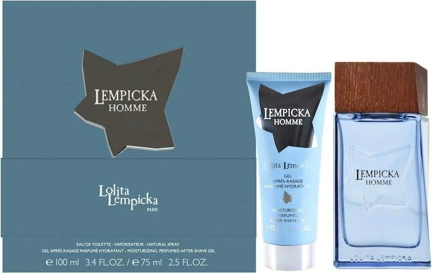 Set Eau de Toilette për meshkuj Lolita Lempicka Homme 100ml + xhel pas rrojes 75ml