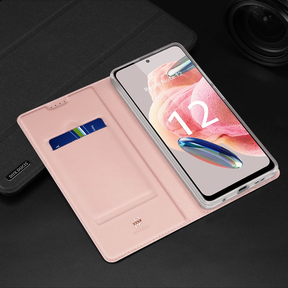 Mbështjellës Dux Ducis Skin Pro për Xiaomi Redmi Note 12, me kapak, portofol dhe qëndrim, Kaltër Mbështjellës Dux Ducis Skin Pro për Xiaomi Redmi Note 12, me kapak, portofol dhe qëndrim, Kaltër