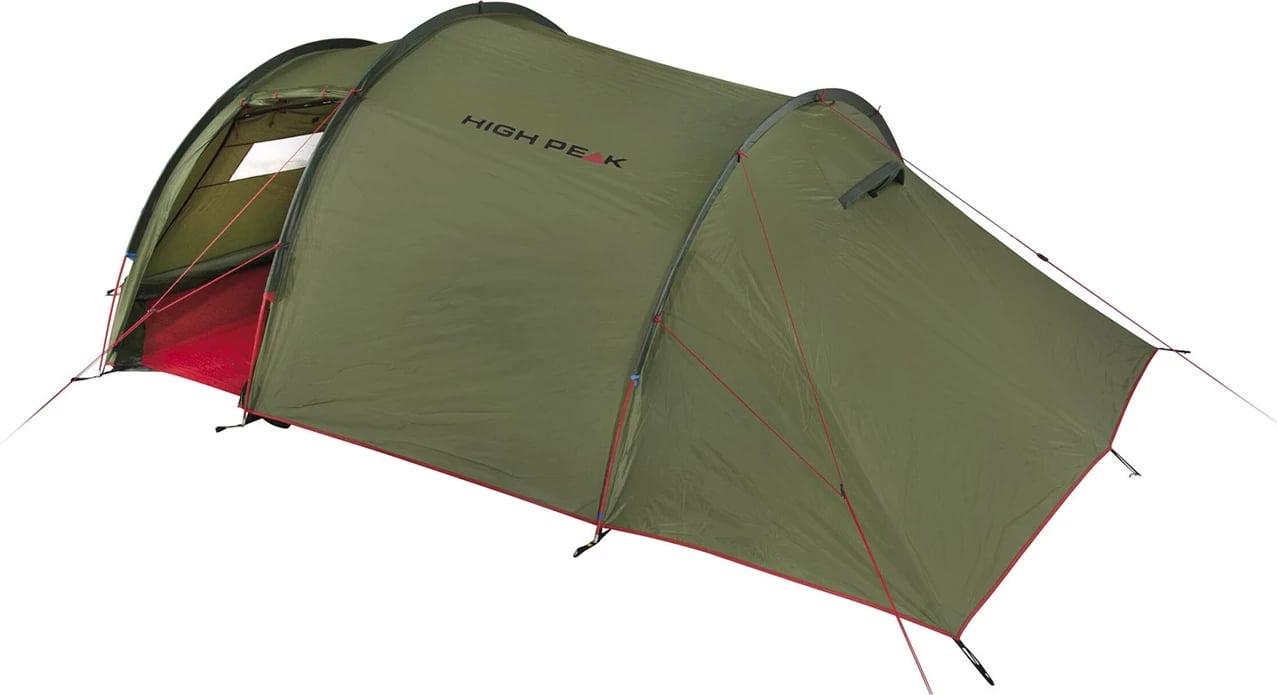 Tendë High Peak për 4 persona, olive dhe e kuqe