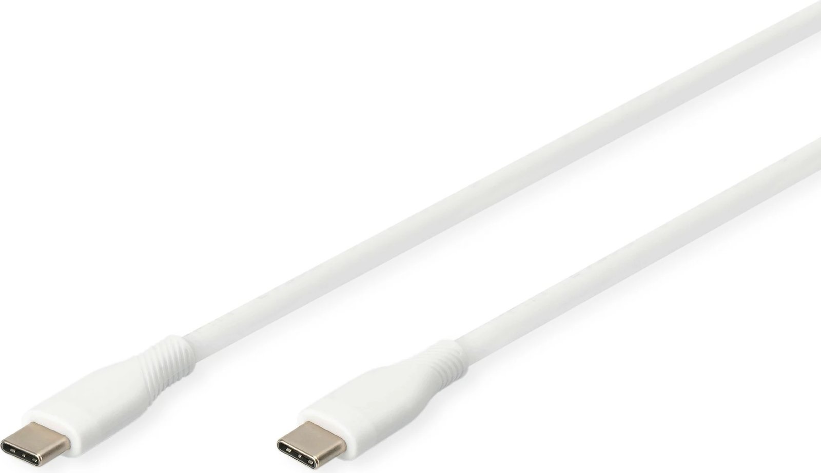Kabëll USB-C Digitus, 1m, silikon, bardhë