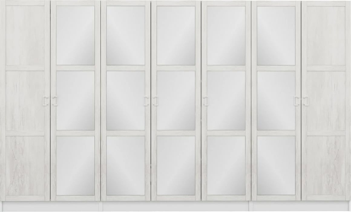 Dollap garderobe Skye Decor, ngjyrë e bardhë, Kale Country, 2465