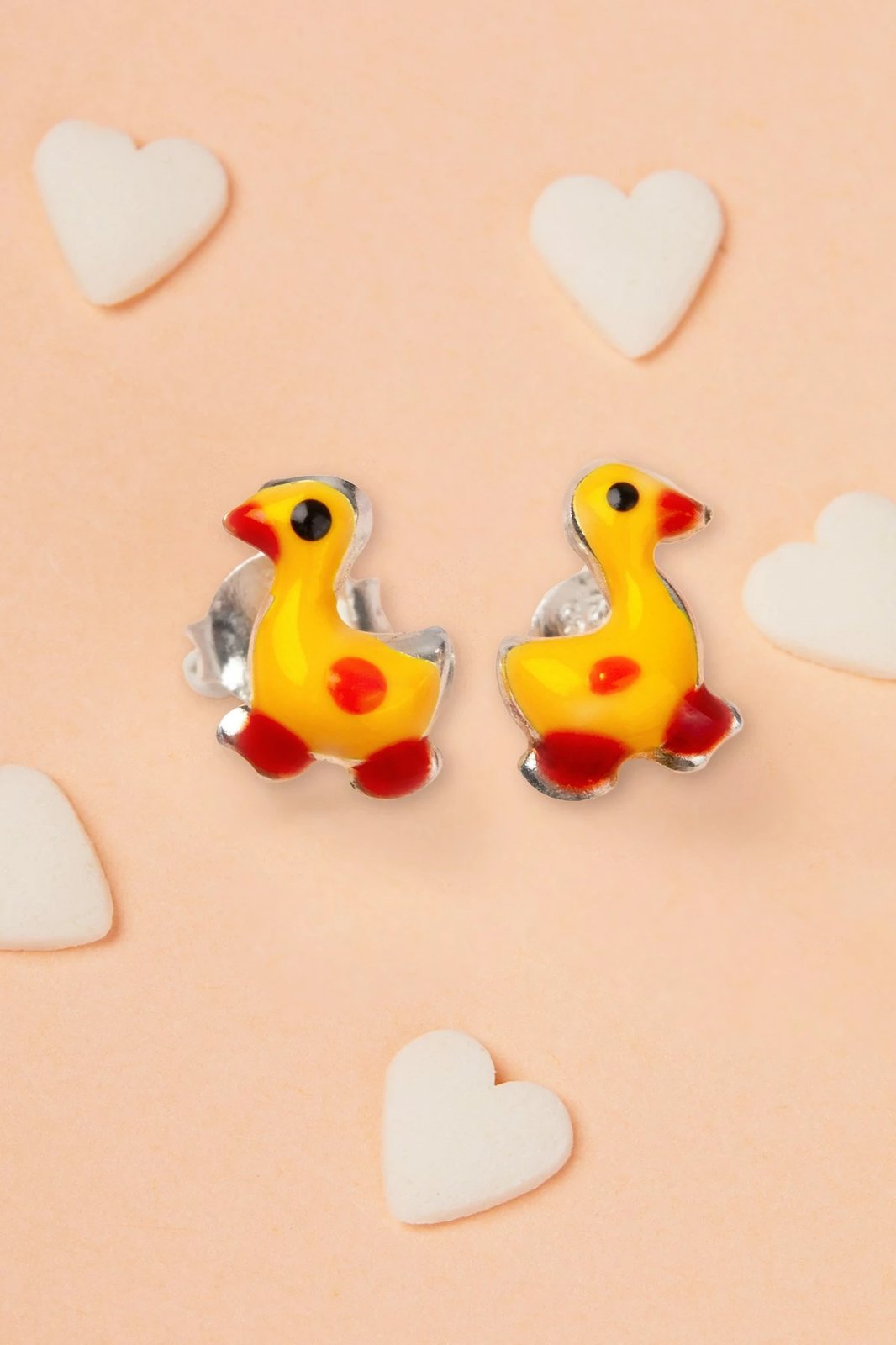 Vathë argjendi Elika, ngjyrë e kuqe, argjend, e verdhë, ELKMD50525