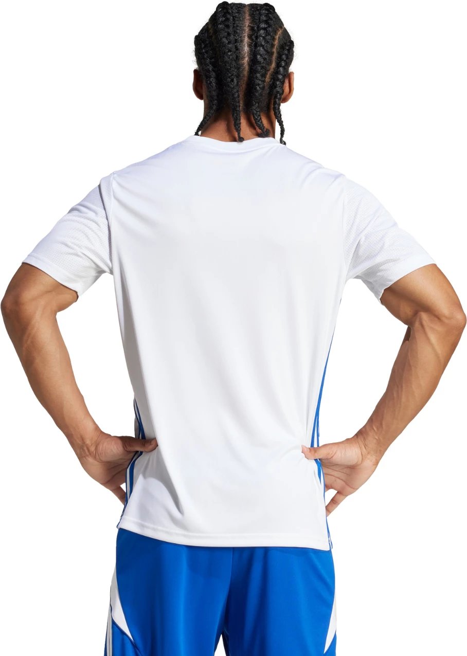 Maicë fanellë adidas për meshkuj, e bardhë-blu