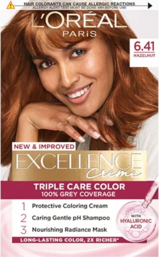 Ngjyrë për flokë L'Oreal Excellence, 6.41 Hazelnut