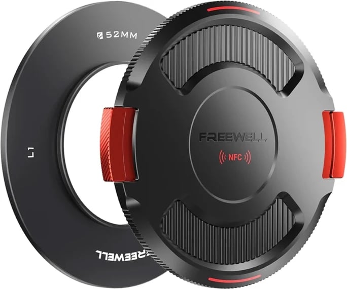 Unazë bazë filtri, Freewell FW-L1-BL52, 52 mm, alumini, kapak NFC
