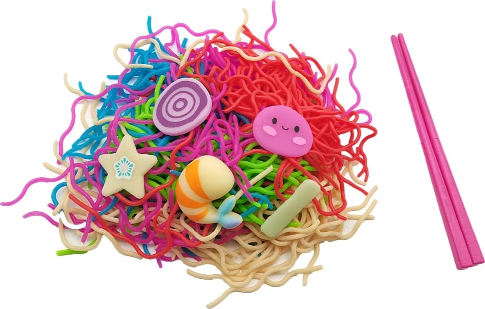 Set lodër slime Epee Slime Ramen Noodle, shumëngjyrëshe