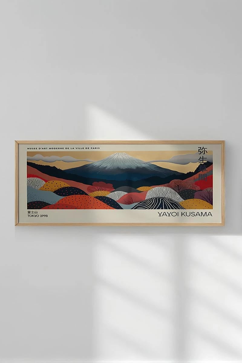 Pikturë dekorative me kornizë, Wallity, Artsmdfyty23-3370, shumëngjyrëshe, 33x70cm