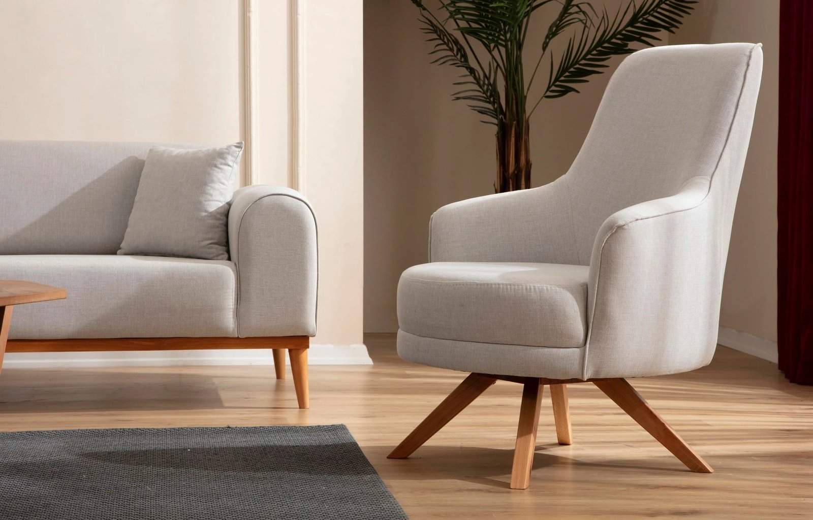 Karrige Wing Atelier del Sofa, Kapri, krem Karrige Wing Atelier del Sofa, Kapri, krem