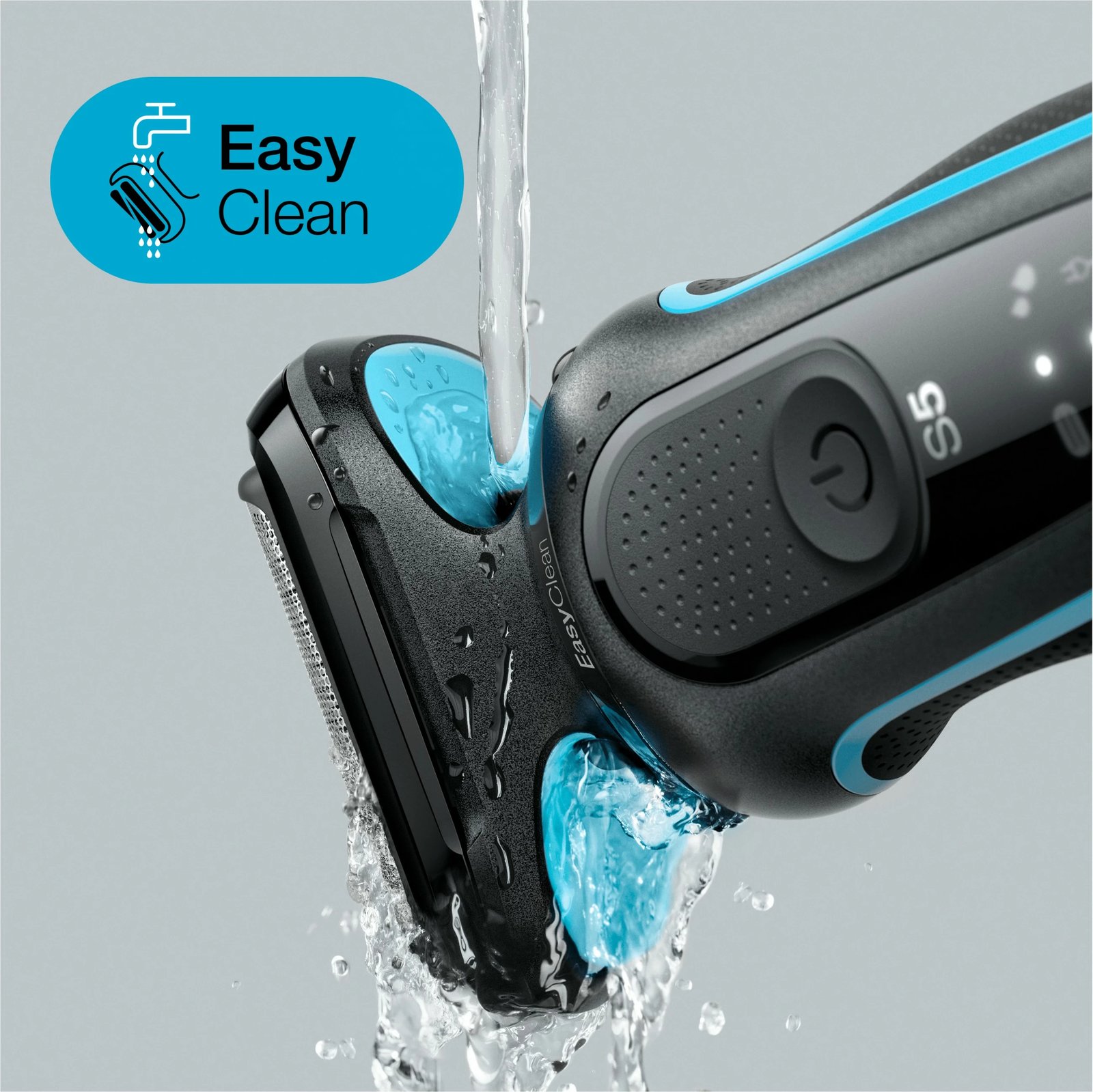 Makinë rroje Braun Series 5 50-M1000s, Foil shaver, LED, Bateri, Black, Blue Makinë rroje Braun Series 5 50-M1000s, Foil shaver, LED, Bateri, Black, Blue