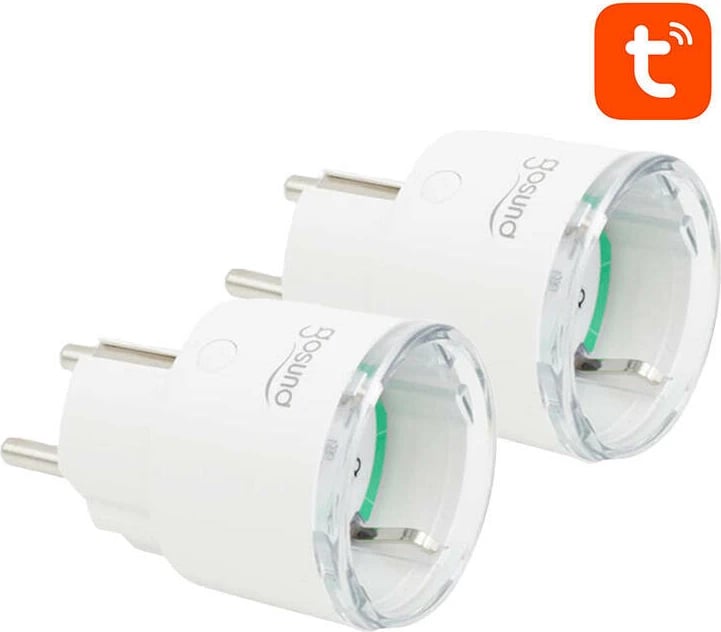 Prizë e mençur WiFi Gosund SP111, 3680W, 16A, Tuya, set 2 copë, e bardhë