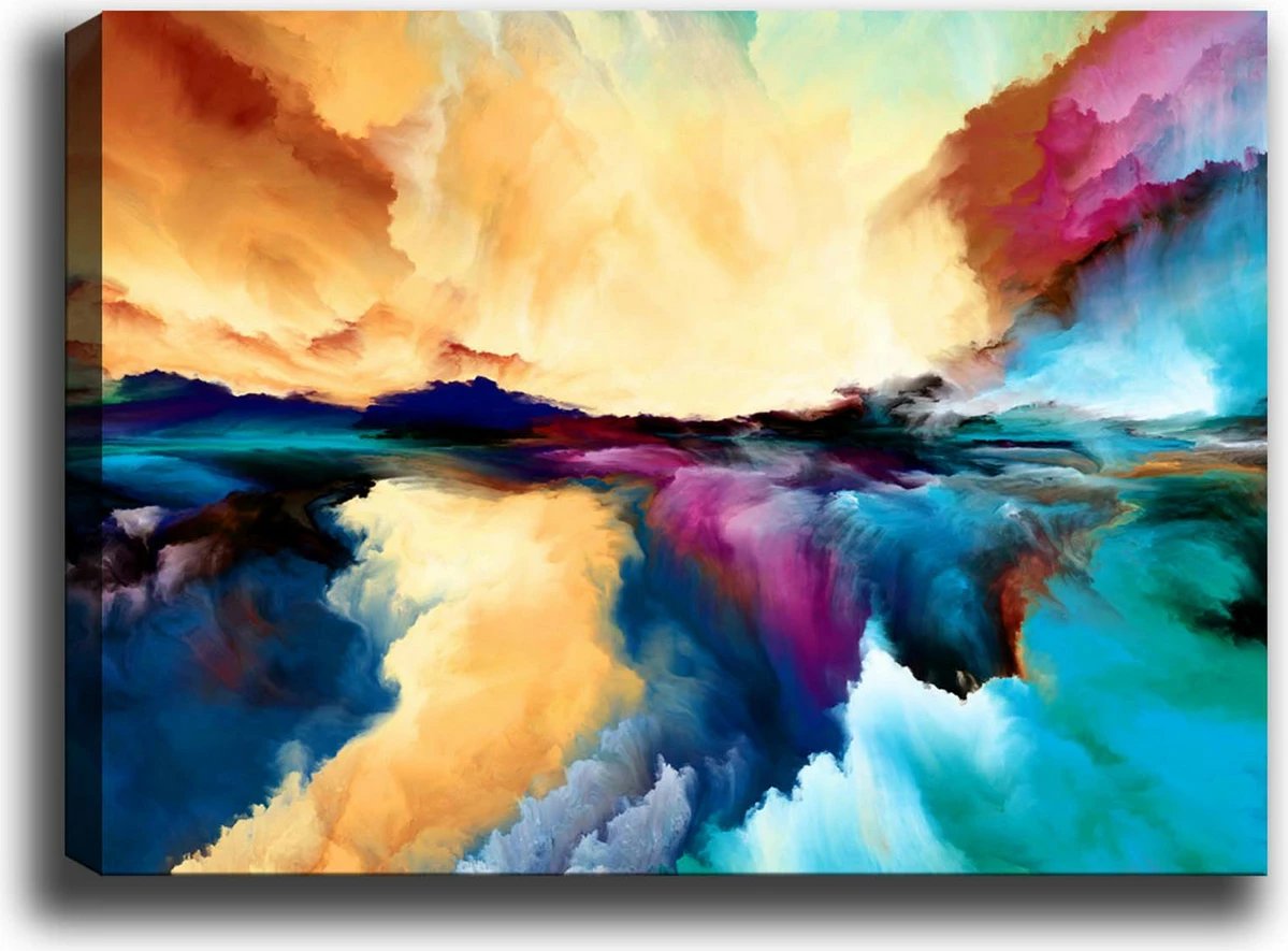 Pikturë dekorative në kanavacë, shumëngjyrëshe, 70x100cm