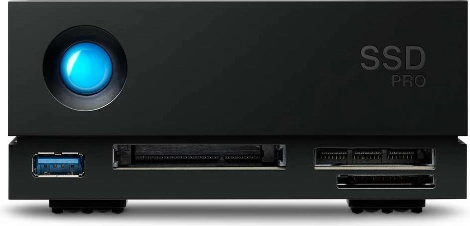 SSD LaCie 1big Dock Pro, 4 TB, USB Type-A, 3.2 Gen 1, 2800 MB/s, Ngjyrë e zezë