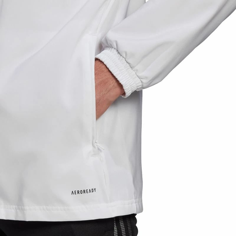 Duks me kapuç adidas për meshkuj, i bardhë