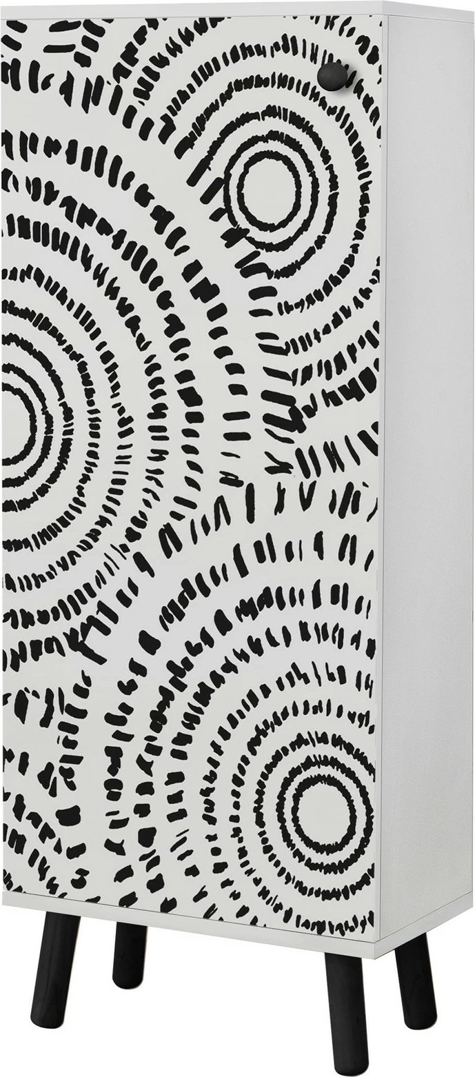 Dollap për këpuca, Skye Decor, Vegas - SB 946, bardhë e zi