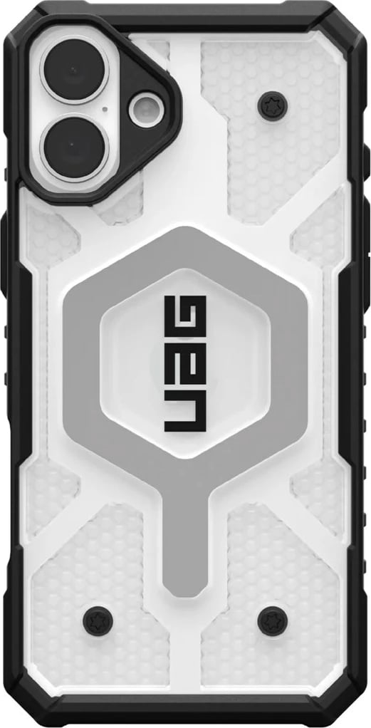 Mbështjellës [U] by UAG Pathfinder Clear për celular, për Apple, TPU, zi/argjendtë, 6.7"