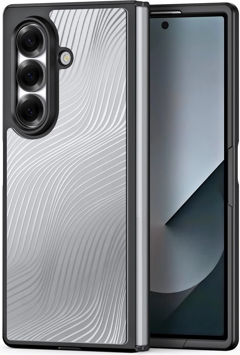 Mbështjellës Dux Ducis Aimo për Samsung Galaxy Z Fold7, TPU/PC, mbrojtje rënie, shtresë hidrofobike, i zi