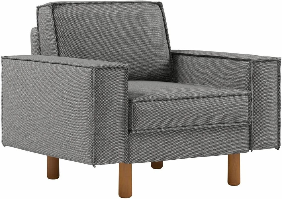 Karrige njëvendëshe Sparrow, ngjyrë obsidian, këmbë druri arre