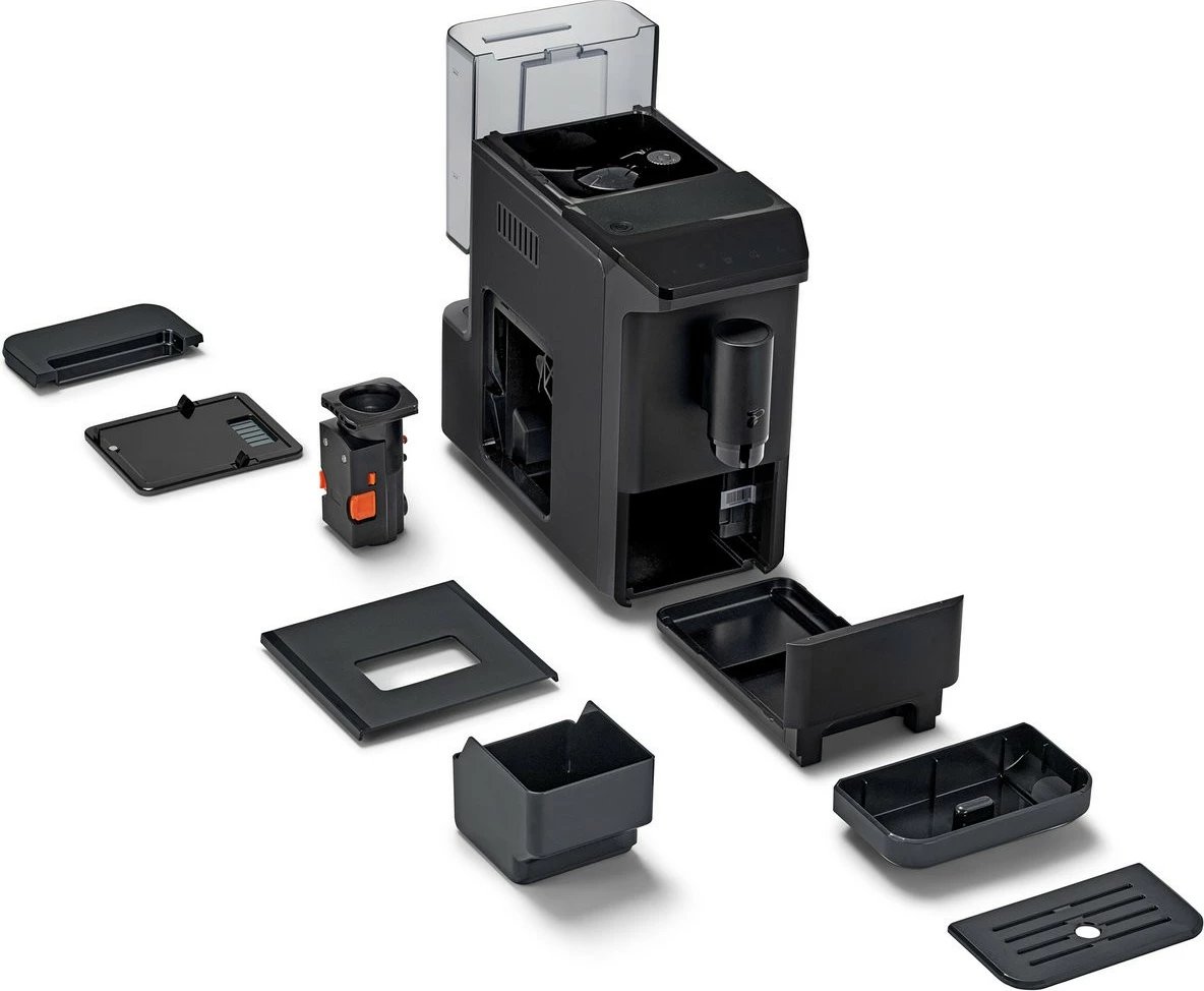 Makinë kafeje, Tchibo, Esperto Mini 648480, 19 bar, mulli çeliku, rezervuar 1.1 L, automatike, e zezë