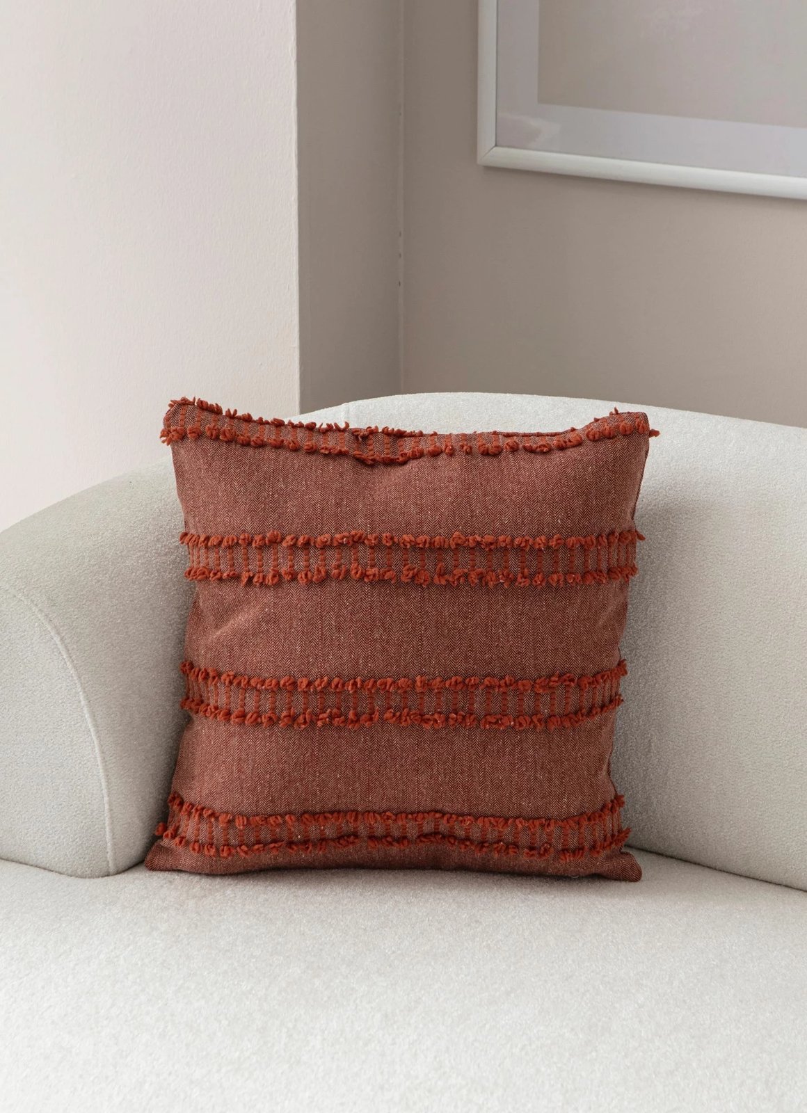 Jastëkëmbulesë Evila Originals, Tuffet, ngjyrë e kuqe kafe v2 Jastëkëmbulesë Evila Originals, Tuffet, ngjyrë e kuqe kafe v2