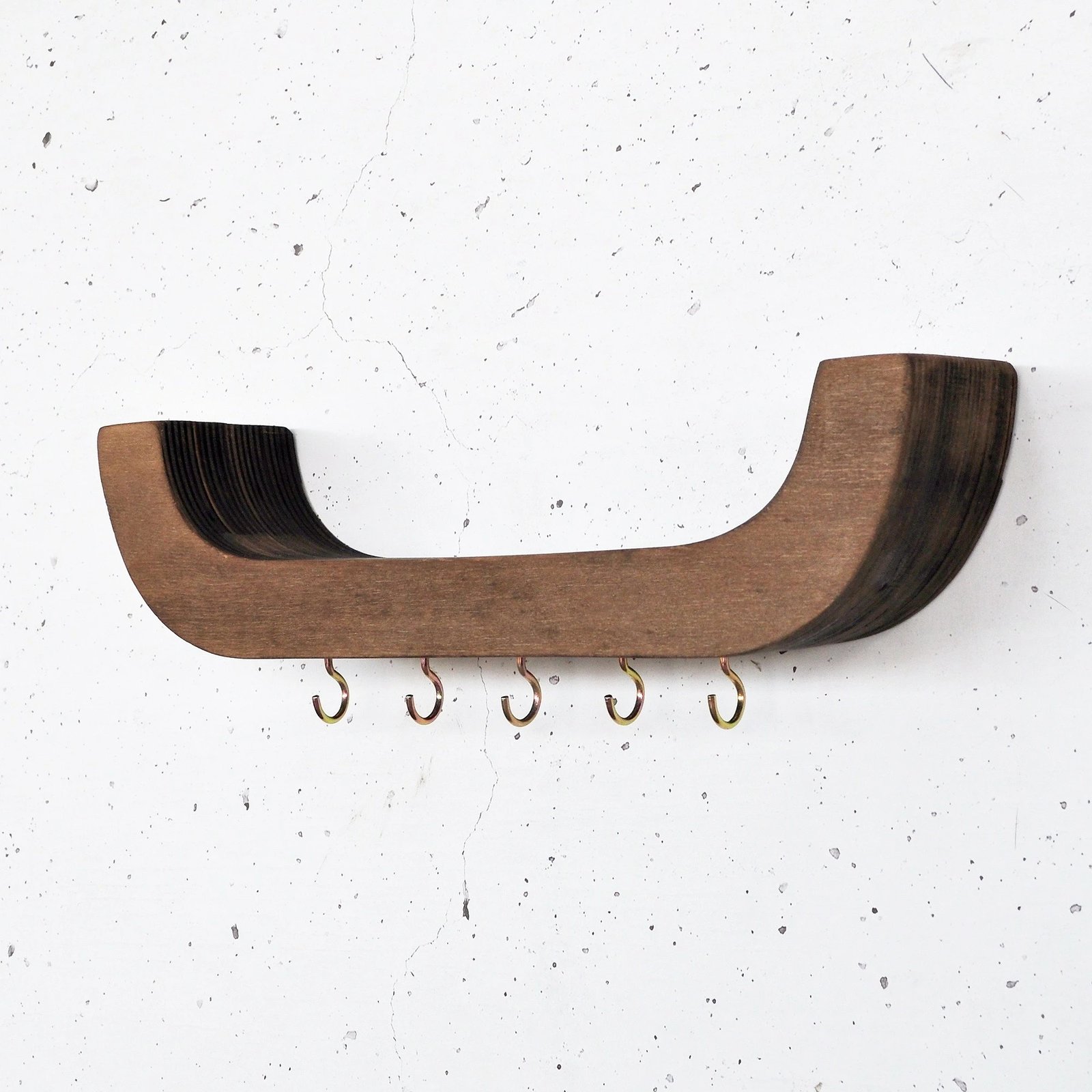 Raft dekorativ prej druri për mur, Hanah Home, Raf289