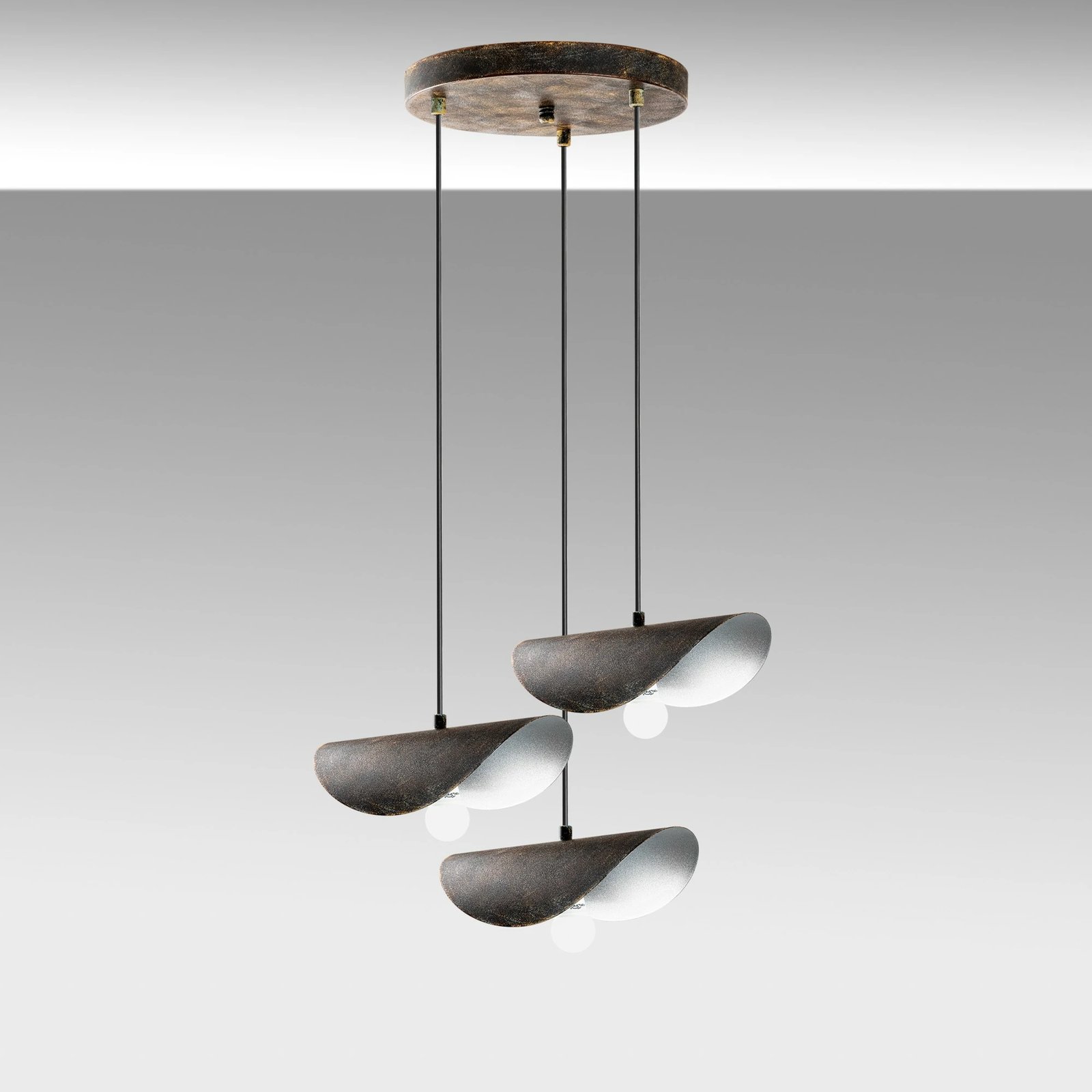 Llambadar metalik retro, ngjyrë antike, EGER-MR-964