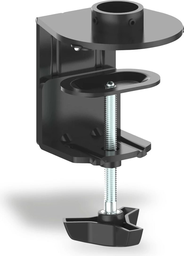 Mbajtës universal për 4 monitorë Digitus, stand/clamp, VESA 100x100, deri 27", i zi