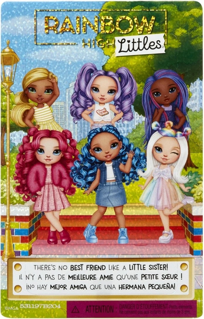 Kukull Rainbow High Littles Sapphire, 15 cm, me aksesorë, Blu