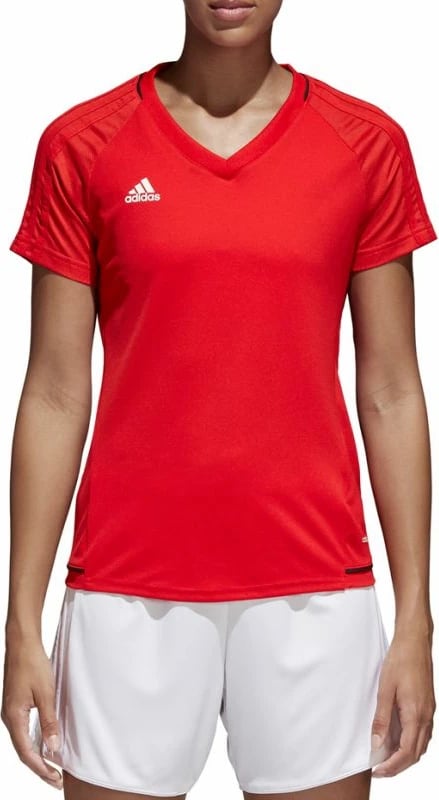 Maicë sportive për femra adidas, e kuqe