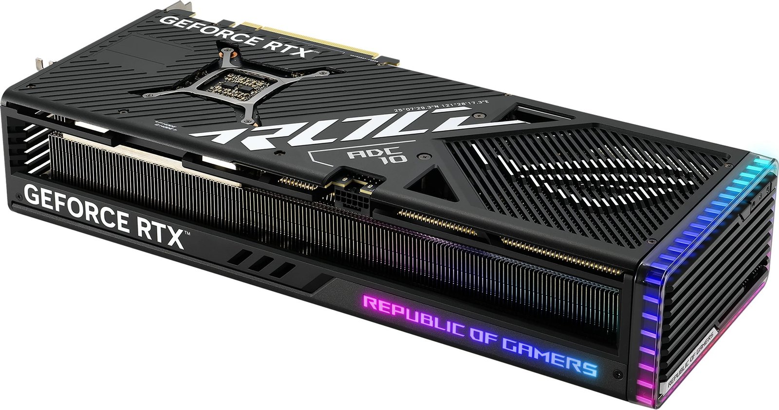 Kartelë grafike ASUS ROG Strix RTX 4080 SUPER, 16 GB, GDDR6X, PCI Express 4.0, Multicolour Kartelë grafike ASUS ROG Strix RTX 4080 SUPER, 16 GB, GDDR6X, PCI Express 4.0, Multicolour