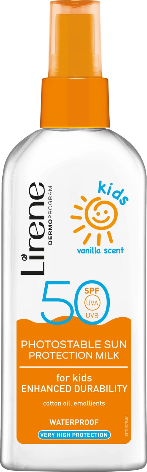 Qumësht mbrojtës ndaj diellit Lirene 50 SPF, 150 ml