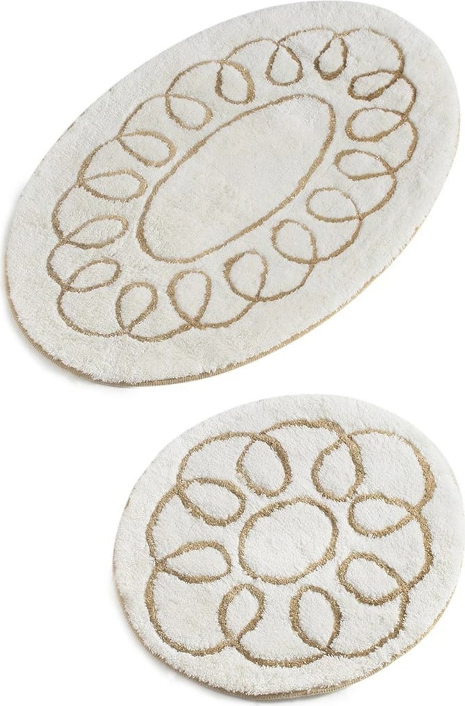 Set tapetash për banjo akrilik (2 copë), Mijolnir, Safir - ecru Set tapetash për banjo akrilik (2 copë), Mijolnir, Safir - ecru