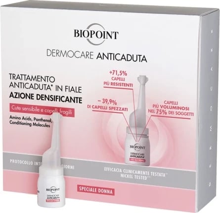 Serum për flokë Biopoint Personal Dermocare Anticadura Woman, 20 copë