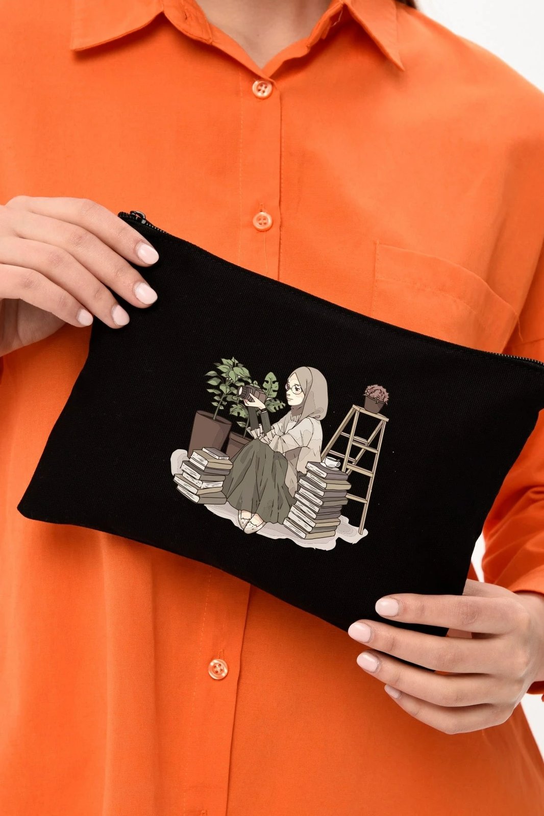 Çantë make-up Zoozie Bags, e zezë, 25x18cm