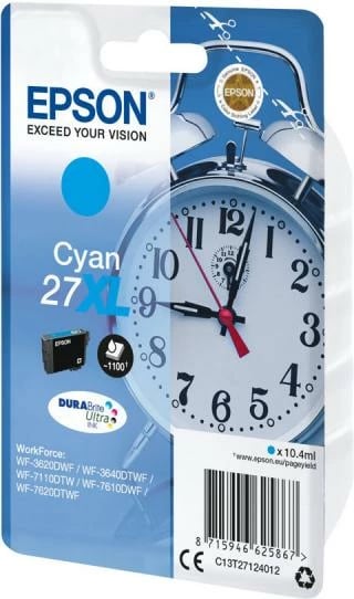 Patron bojë Epson 27XL DURABrite Ultra 10.4 ml C13T27124012, cyan