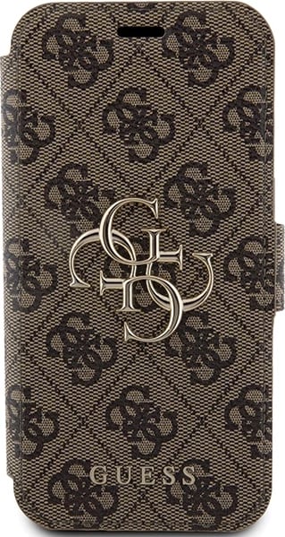 Mbështjellës Guess 4G Metal Logo për iPhone 15 Pro, kafe Mbështjellës Guess 4G Metal Logo për iPhone 15 Pro, kafe