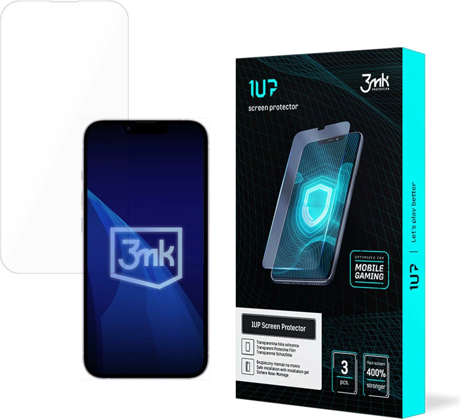 Mbështjellës ekran 3mk 1UP për iPhone 16e, për gaming