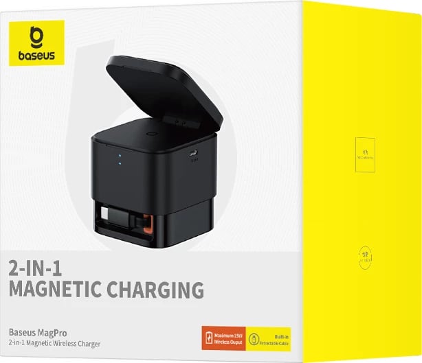 Karikues wireless Baseus BS-W531, MagSafe/Qi, USB-C, 20W, i zi