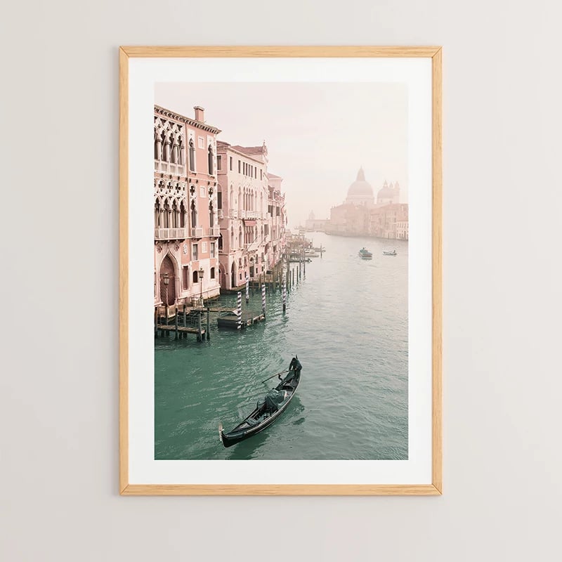 Pikturë muri në kornizë Venety, print digjital, shumëngjyrëshe, 33x1.5x48cm