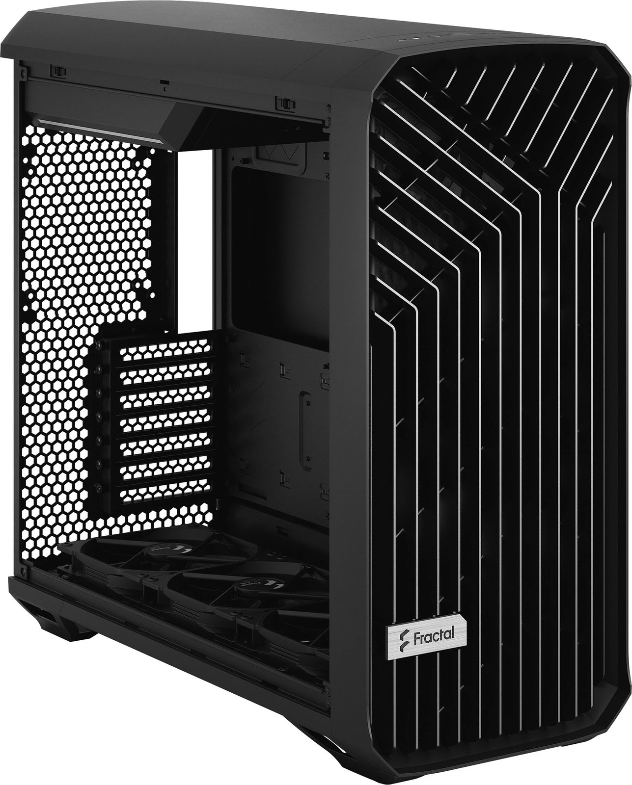 Kasë Fractal Design Torrent, Tower, PC, ATX, EATX, ITX, micro ATX, SSI CEB, Steel, Gaming, e zezë Kasë Fractal Design Torrent, Tower, PC, ATX, EATX, ITX, micro ATX, SSI CEB, Steel, Gaming, e zezë